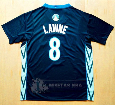 Camiseta Manga Corta Timberwolves Lavine Negro